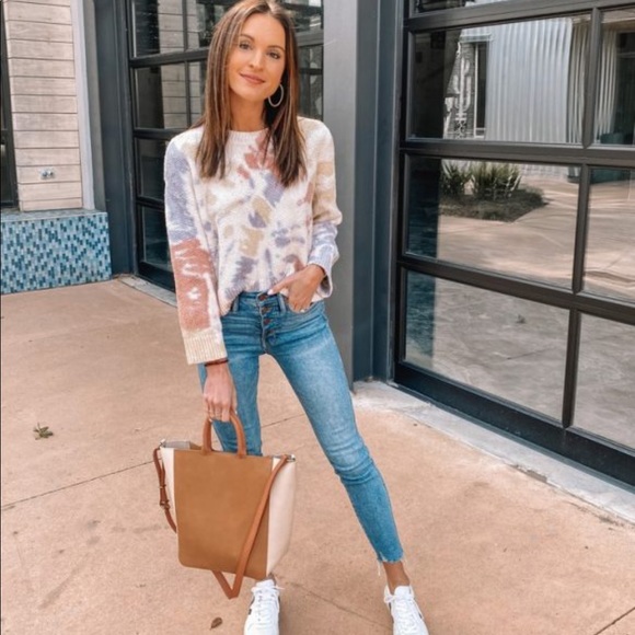 MADEWELL Tie Dye Westfield Pullover Sweater Size XS - Picture 4 of 15